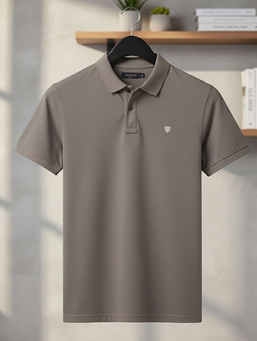 men solid short sleeve regular fit polo t-shirt - 22319875 -  Standard Image - 3