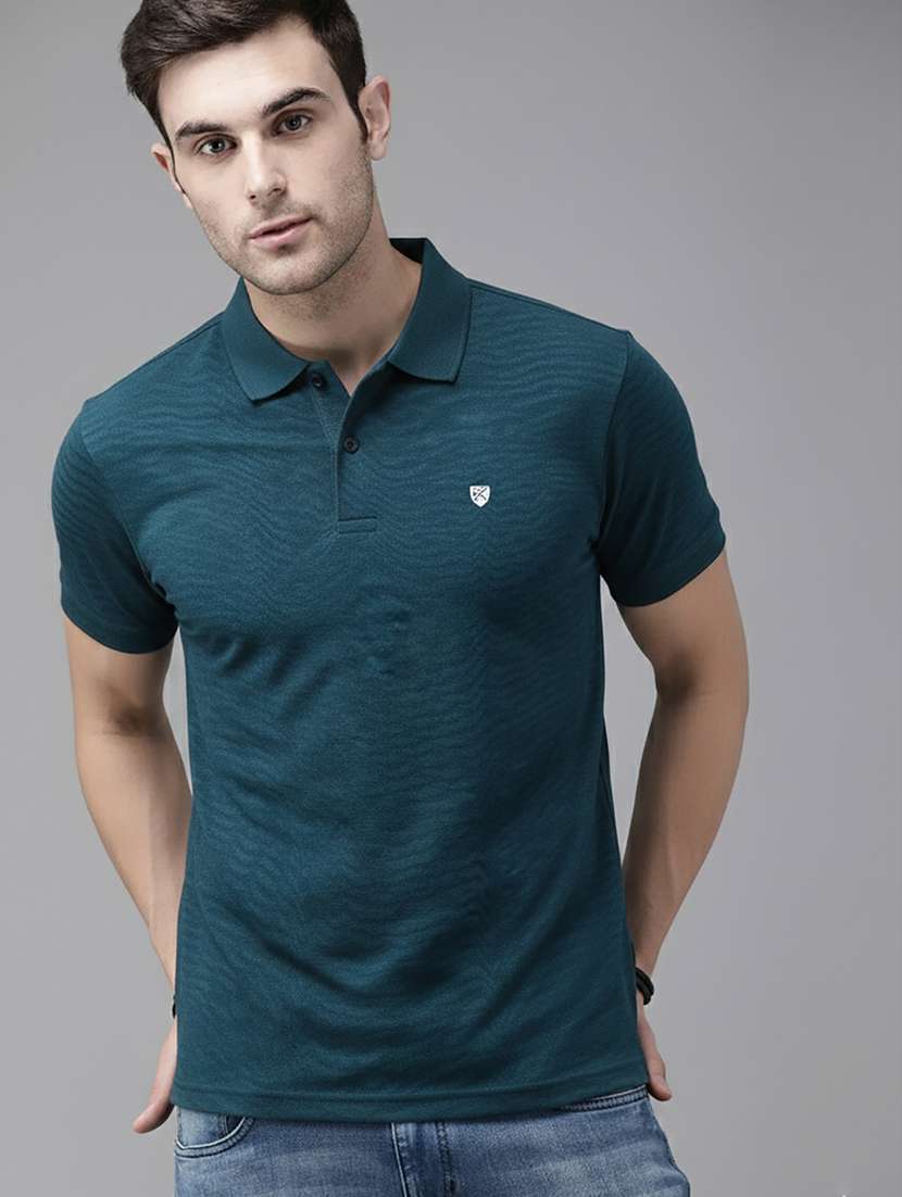 men solid short sleeve regular fit polo t-shirt