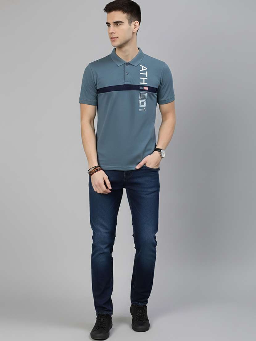 men printed short sleeve regular fit polo t-shirt - 22320128 -  Standard Image - 3