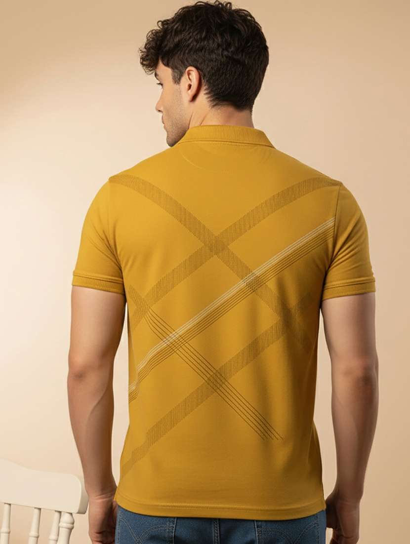 men printed short sleeve regular fit polo t-shirt - 22320146 -  Standard Image - 3