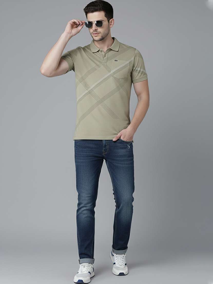 men printed short sleeve regular fit polo t-shirt - 22320147 -  Standard Image - 3