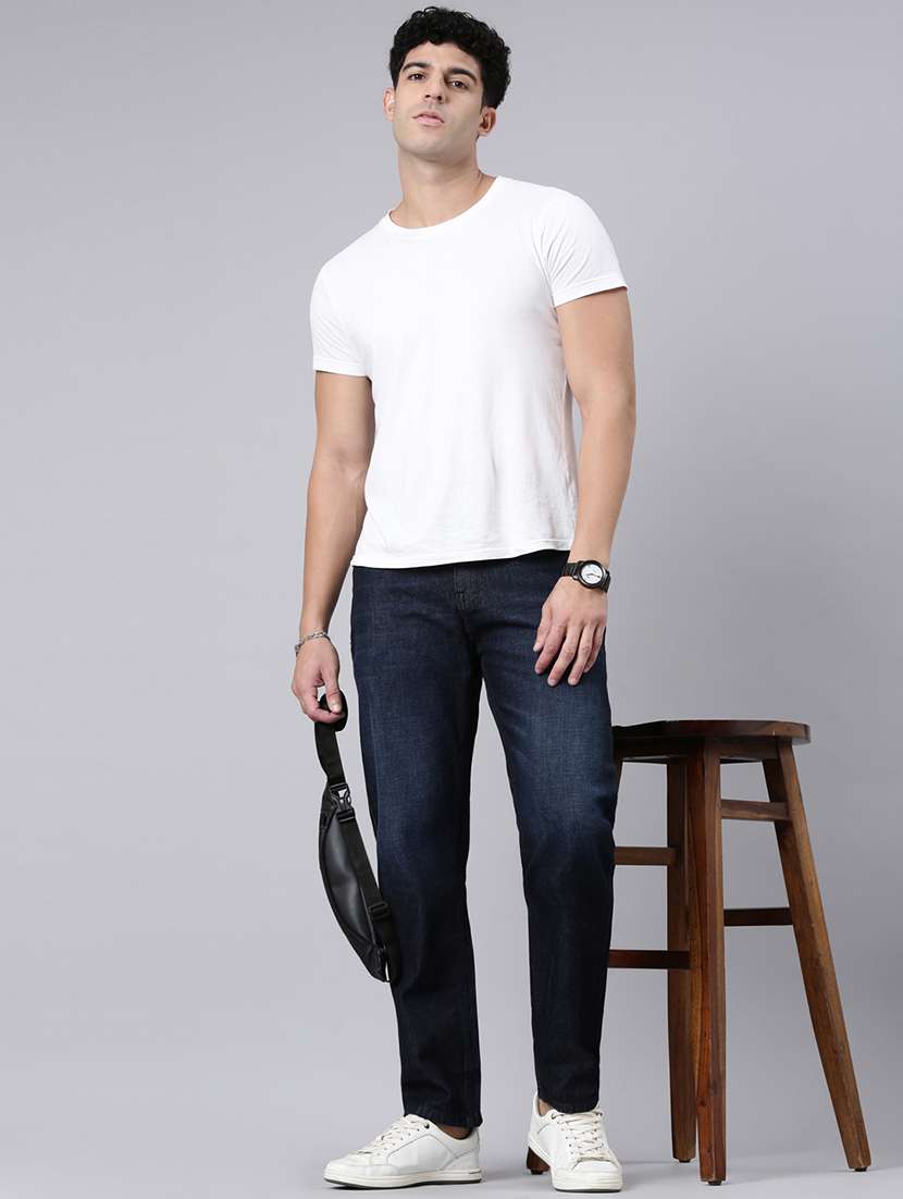 men washed mid rise full length jeans - 22320221 -  Standard Image - 3