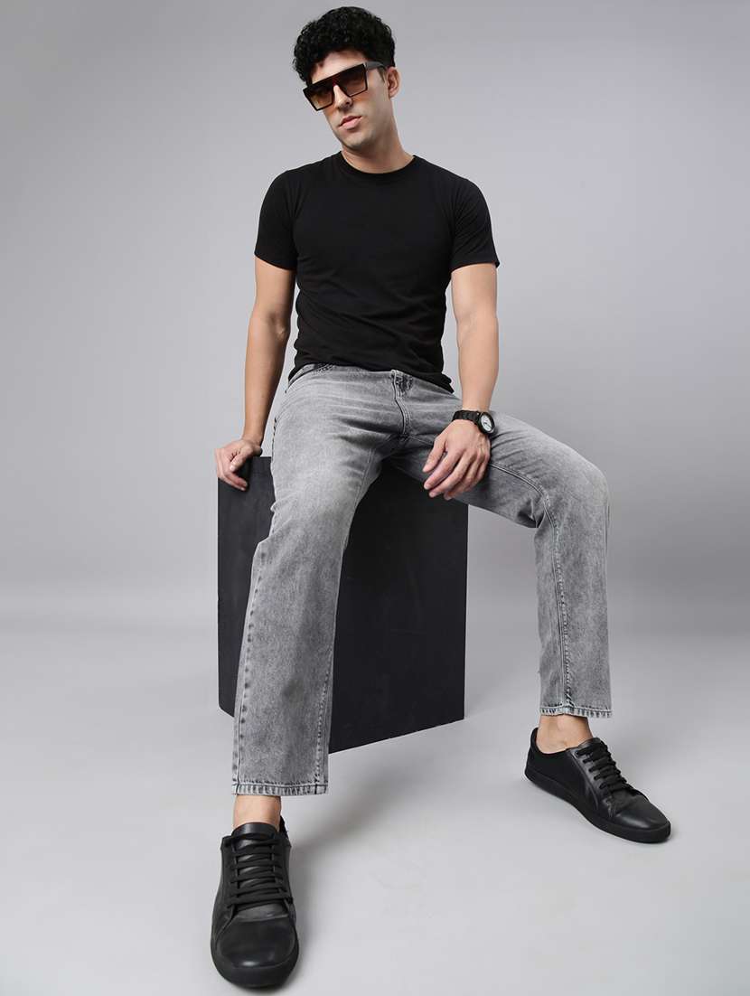 men washed mid rise ankle length jeans - 22320224 -  Standard Image - 3