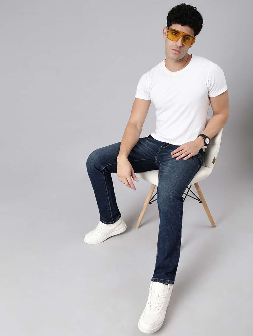 men washed mid rise full length jeans - 22320225 -  Standard Image - 3