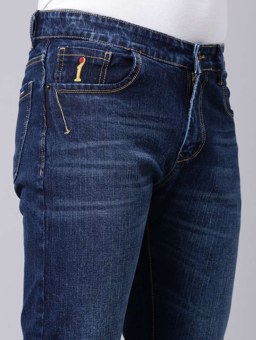 Men Washed Mid Rise Full Length Jeans - 22320226 -  Standard Image - 5