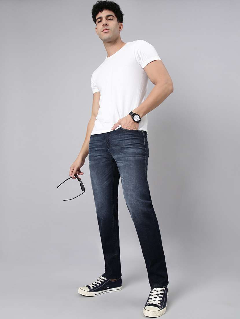 men washed mid rise full length jeans - 22320227 -  Standard Image - 3