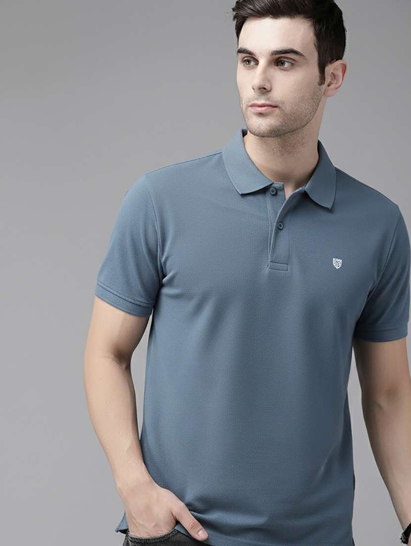 men solid short sleeve regular fit polo t-shirt