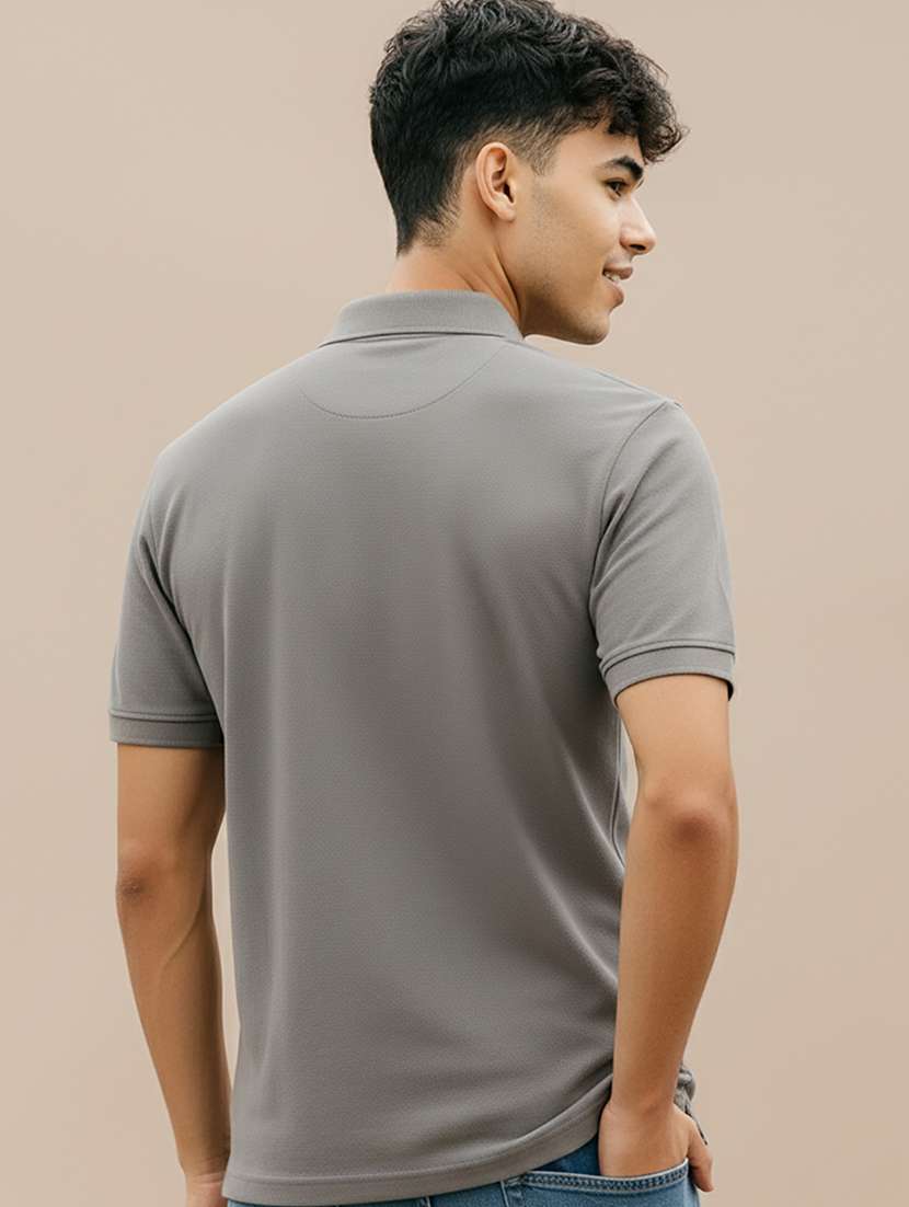 men solid short sleeve regular fit polo t-shirt - 22320258 -  Standard Image - 3