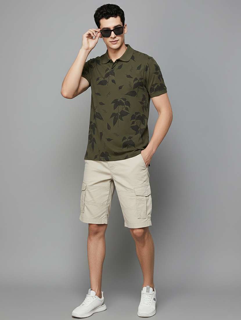 men printed short sleeve regular fit polo t-shirt - 22320277 -  Standard Image - 3