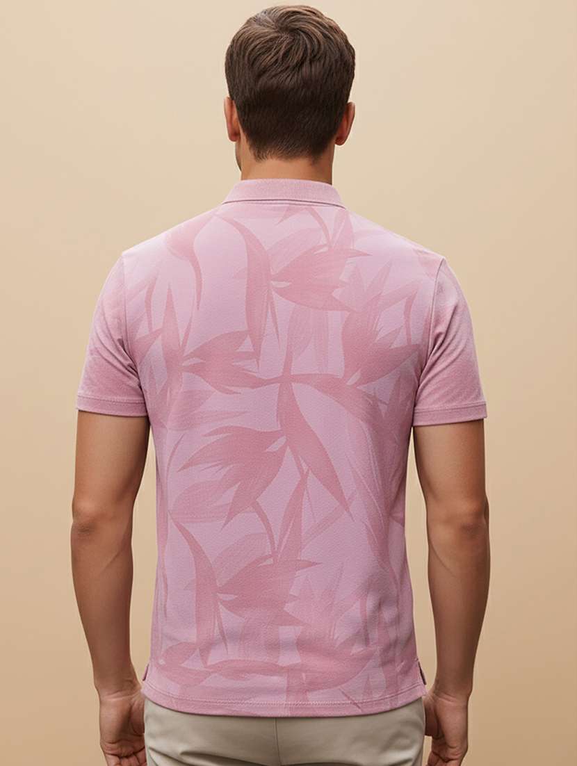 men printed short sleeve regular fit polo t-shirt - 22320282 -  Standard Image - 3