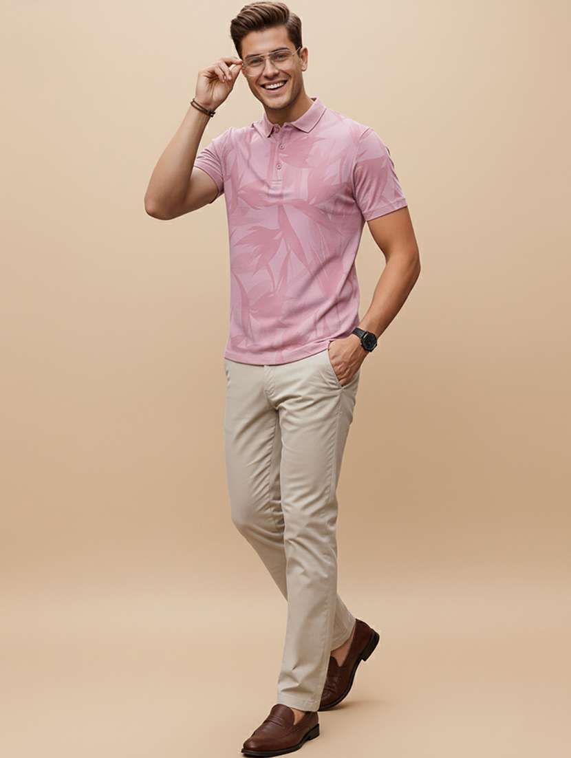 men printed short sleeve regular fit polo t-shirt - 22320360 -  Standard Image - 3