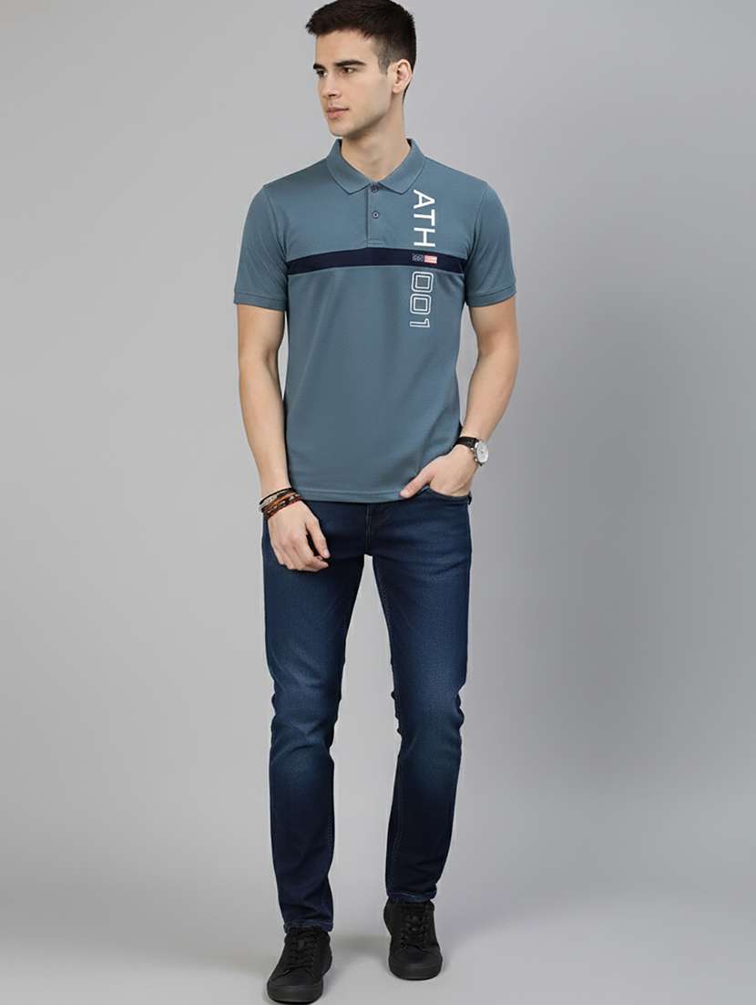 men printed short sleeve regular fit polo t-shirt - 22320384 -  Standard Image - 3