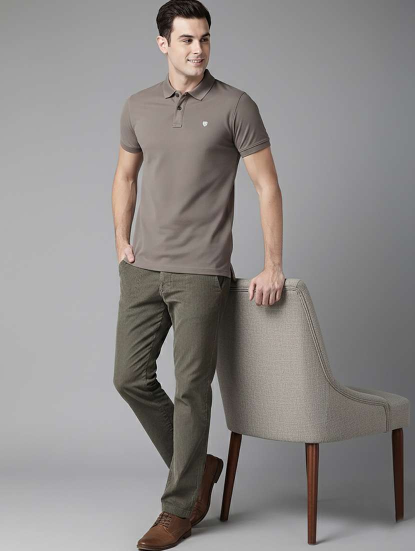 men solid short sleeve regular fit polo t-shirt - 22320415 -  Standard Image - 3