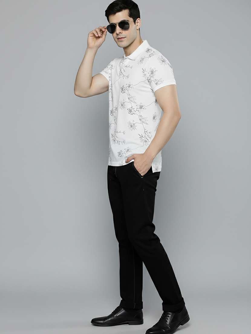 men printed short sleeve regular fit polo t-shirt - 22320440 -  Standard Image - 3