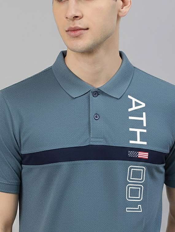 men printed short sleeve regular fit polo t-shirt - 22320462 -  Standard Image - 3