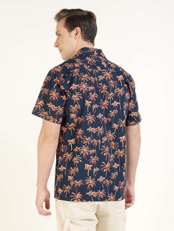 men collared short sleeve regular fit shirt - 22320495 -  Standard Image - 3