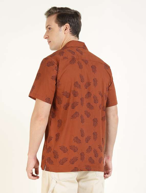 men collared short sleeve regular fit shirt - 22320497 -  Standard Image - 3