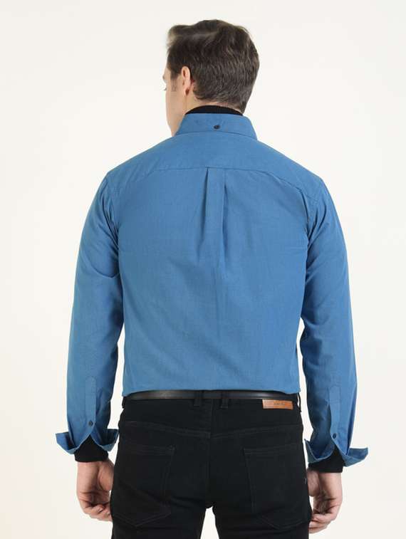 men collared long sleeve regular fit shirt - 22320515 -  Standard Image - 3
