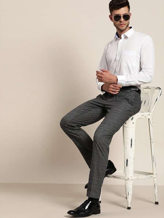 men collared long sleeve formal shirt - 22320575 -  Standard Image - 3