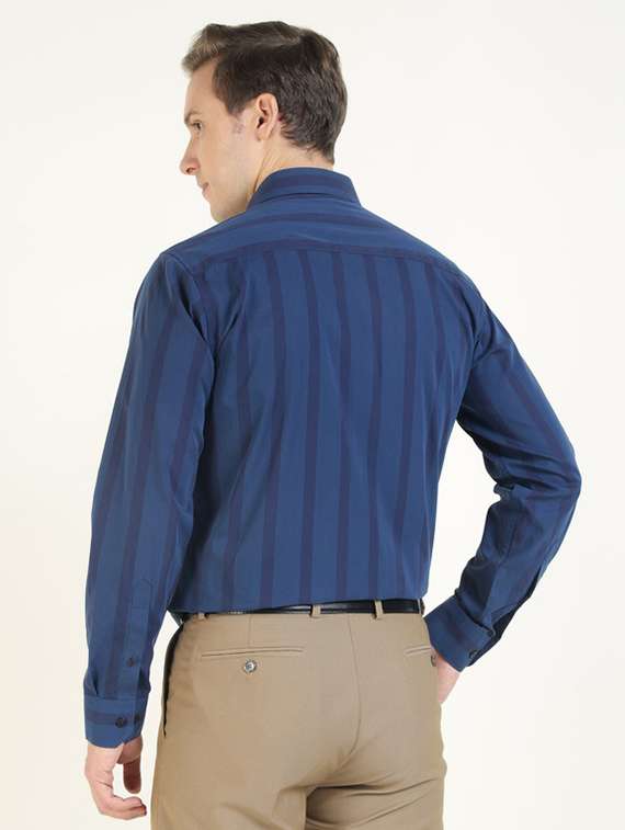 Men Collared Long Sleeve Formal Shirt - 22320585 -  Standard Image - 3