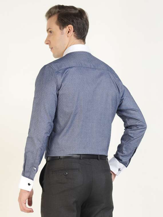 men collared long sleeve formal shirt - 22320597 -  Standard Image - 3