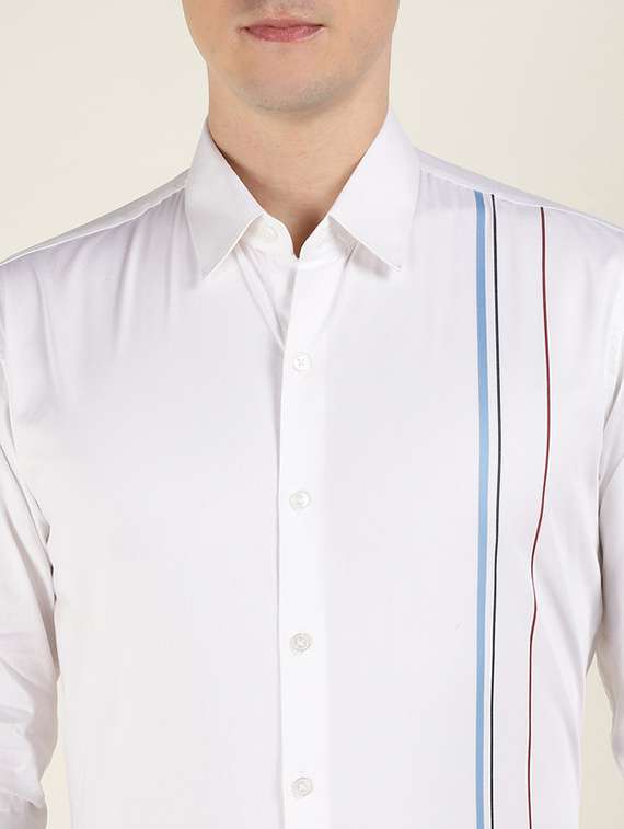 men collared long sleeve formal shirt - 22320601 -  Standard Image - 3