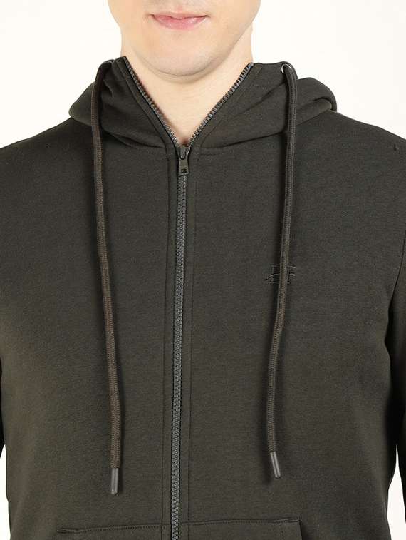 men solid long sleeve collared sweatshirt - 22320621 -  Standard Image - 3