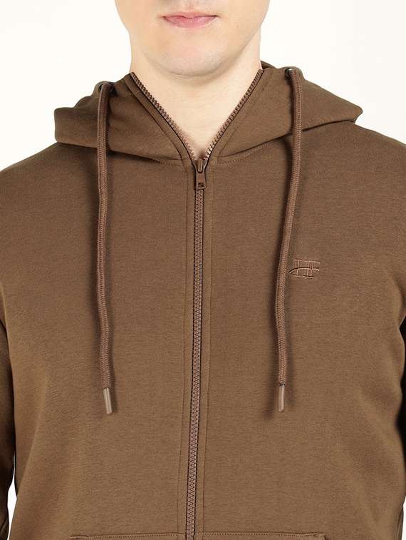 men solid long sleeve collared sweatshirt - 22320622 -  Standard Image - 3