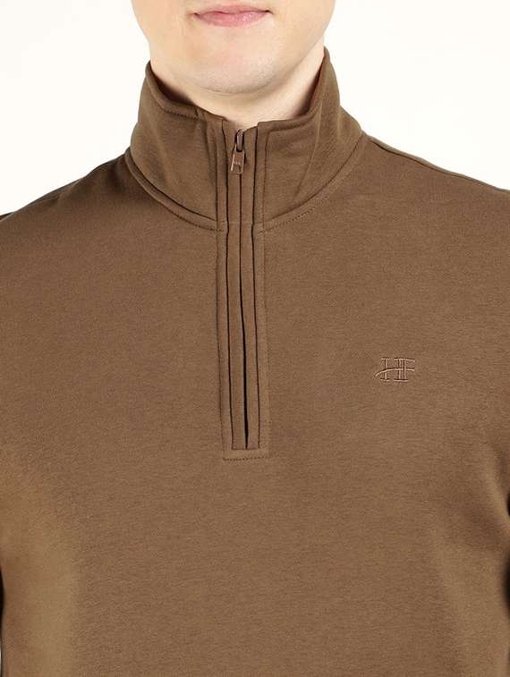 men solid long sleeve sweatshirt - 22320630 -  Standard Image - 3