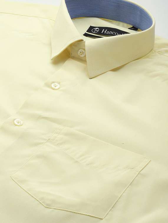 men solid collared long sleeve shirt - 22320637 -  Standard Image - 3
