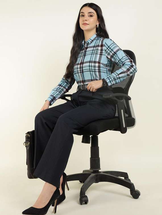 women collared long sleeve regular fit shirt - 22320641 -  Standard Image - 5