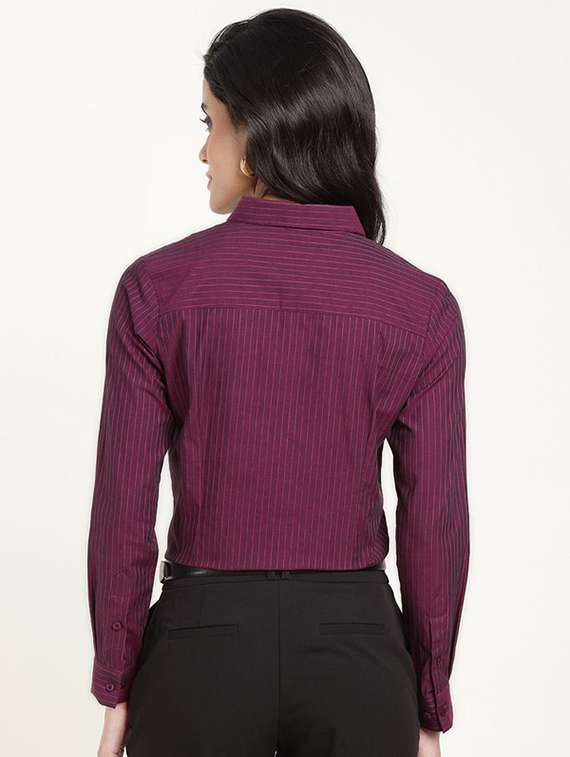 women collared long sleeve regular fit shirt - 22320680 -  Standard Image - 3