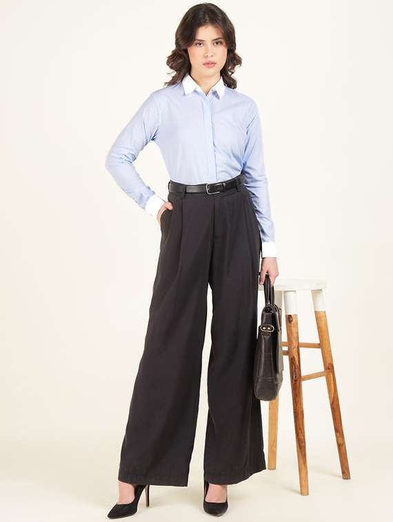 women collared long sleeve regular fit shirt - 22320687 -  Standard Image - 3