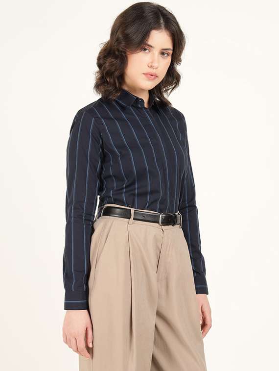 women collared long sleeve regular fit shirt - 22320689 -  Standard Image - 3