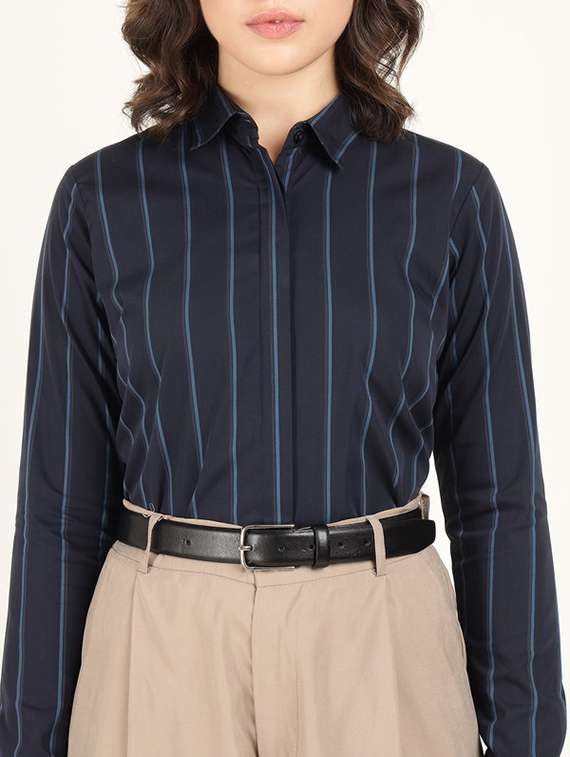 women collared long sleeve regular fit shirt - 22320689 -  Standard Image - 5