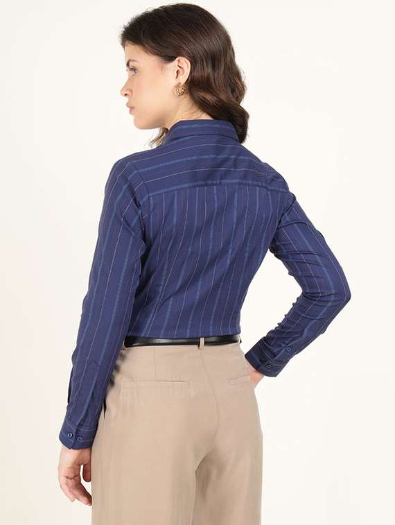 women collared long sleeve regular fit shirt - 22320691 -  Standard Image - 3