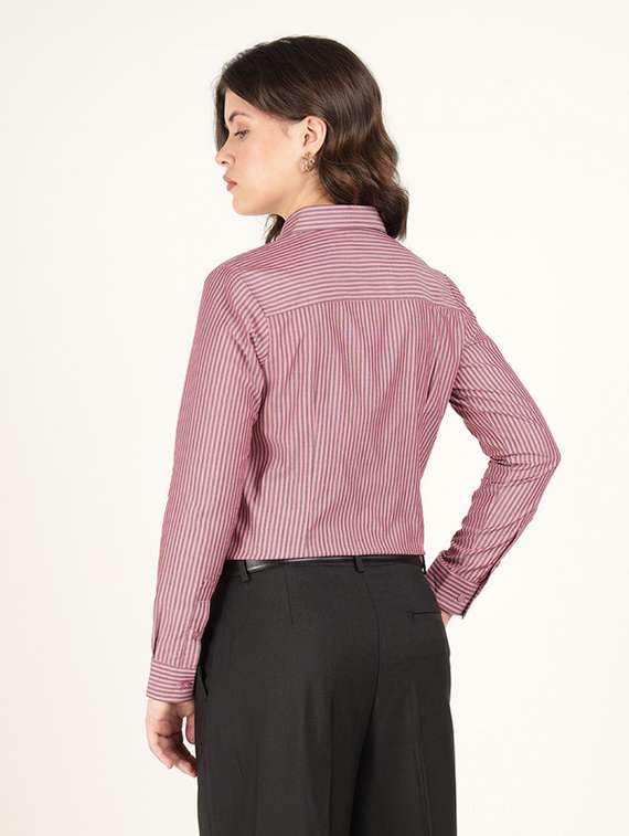 women collared long sleeve regular fit shirt - 22320693 -  Standard Image - 3