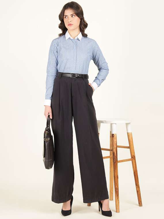 women collared long sleeve regular fit shirt - 22320716 -  Standard Image - 5