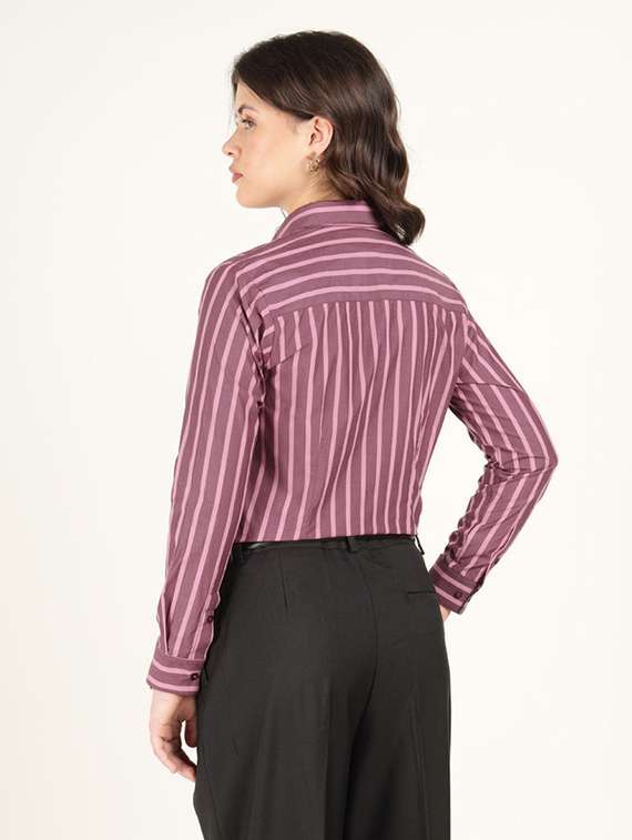 women collared long sleeve regular fit shirt - 22320718 -  Standard Image - 3