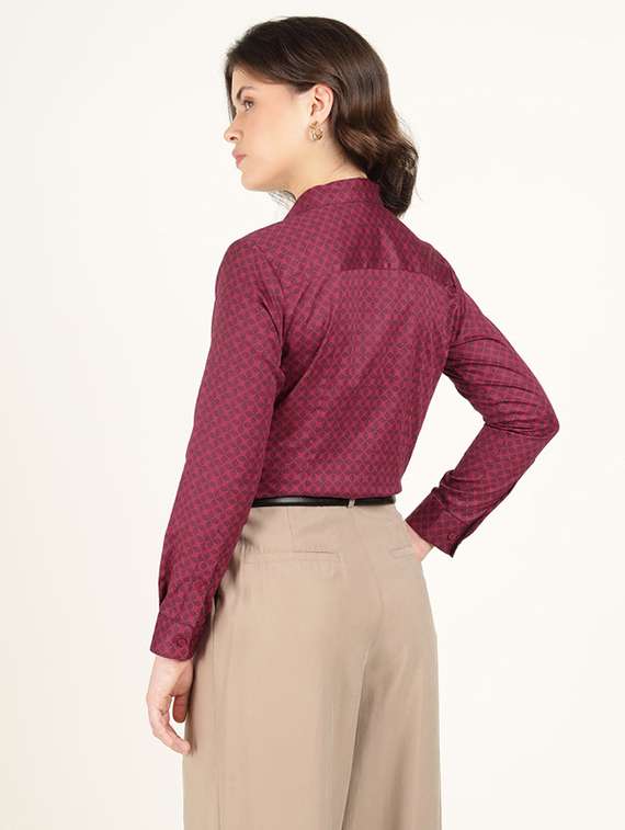 women collared long sleeve regular fit shirt - 22320724 -  Standard Image - 3