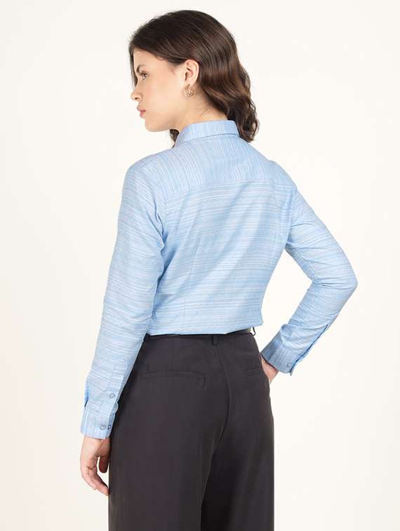 women collared long sleeve regular fit shirt - 22320733 -  Standard Image - 3