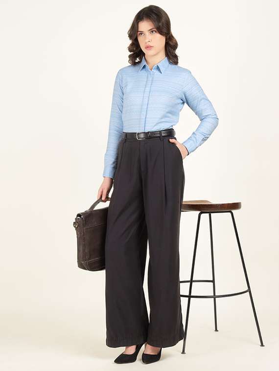 women collared long sleeve regular fit shirt - 22320733 -  Standard Image - 5