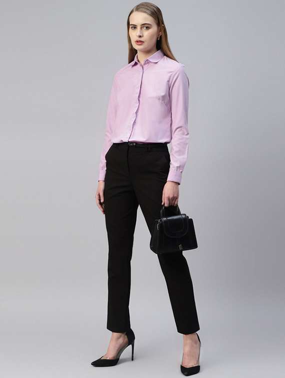 women collared long sleeve regular fit shirt - 22320735 -  Standard Image - 3