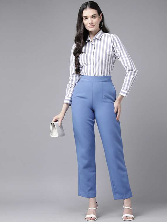 Women Collared Long Sleeve Regular Fit Shirt - 22320749 -  Standard Image - 3