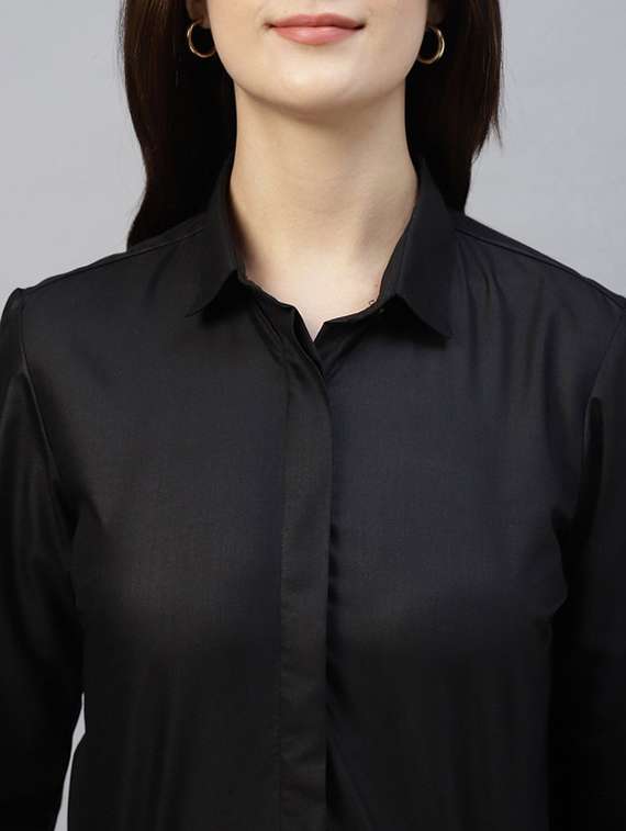 women collared long sleeve regular fit shirt - 22320757 -  Standard Image - 3