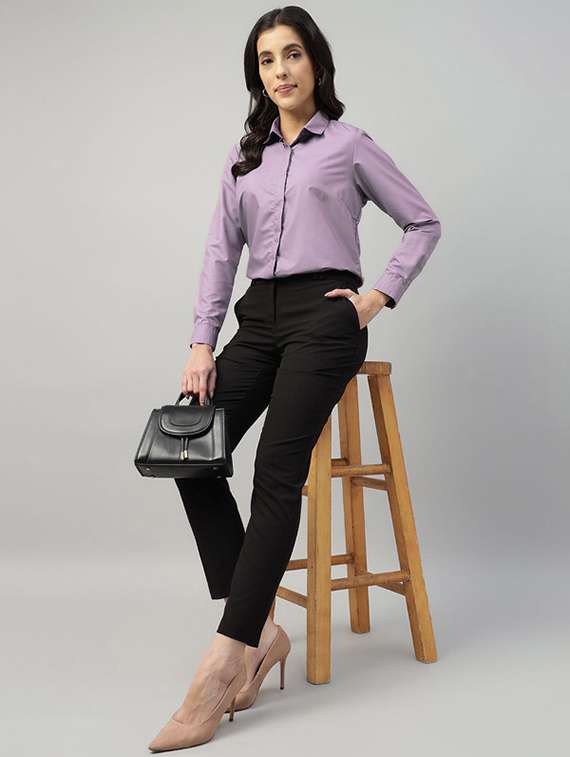 women collared long sleeve regular fit shirt - 22320763 -  Standard Image - 5