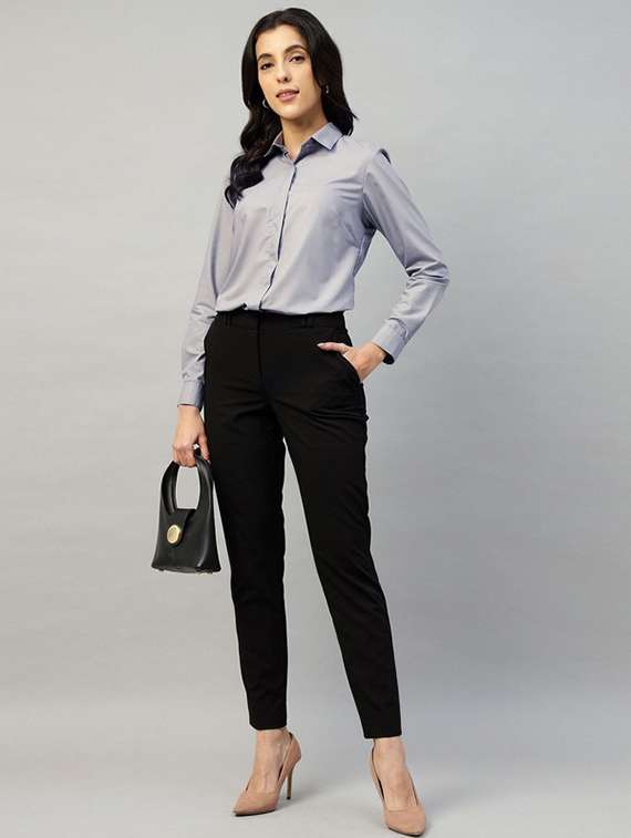 women collared long sleeve regular fit shirt - 22320764 -  Standard Image - 5