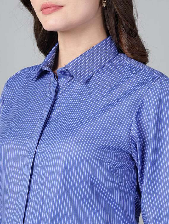 women collared long sleeve regular fit shirt - 22320767 -  Standard Image - 5