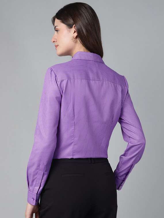 women collared long sleeve regular fit shirt - 22320770 -  Standard Image - 3