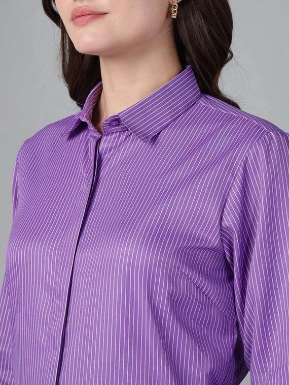 women collared long sleeve regular fit shirt - 22320770 -  Standard Image - 5